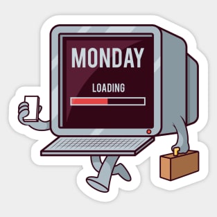 Monday Morning Loading Sticker